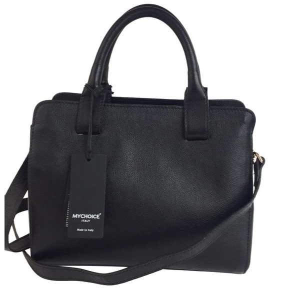 MyChoice Italy made in Italy leather satchel Bag - Picture 1 of 8